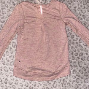 Lululemon heathered pink sweatshirt sz 6